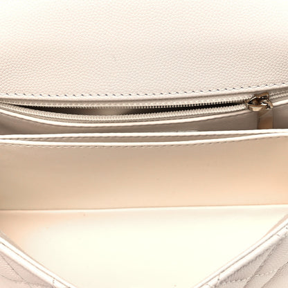 Chanel Caviar Quilted Mini Coco Handle Flap White 5 of 11
