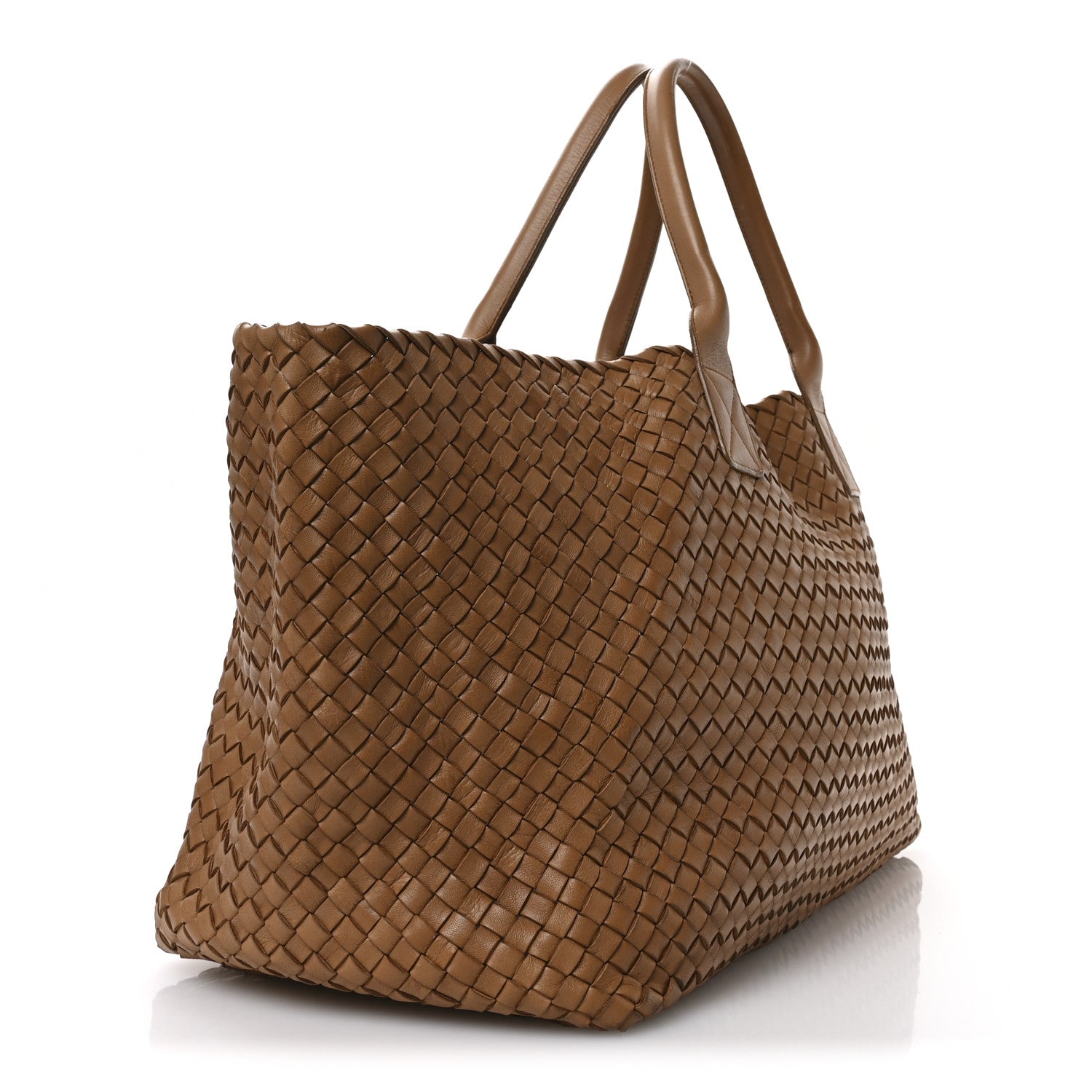 Bottega Veneta Nappa Intrecciato Large Cabat Tan 4 of 11