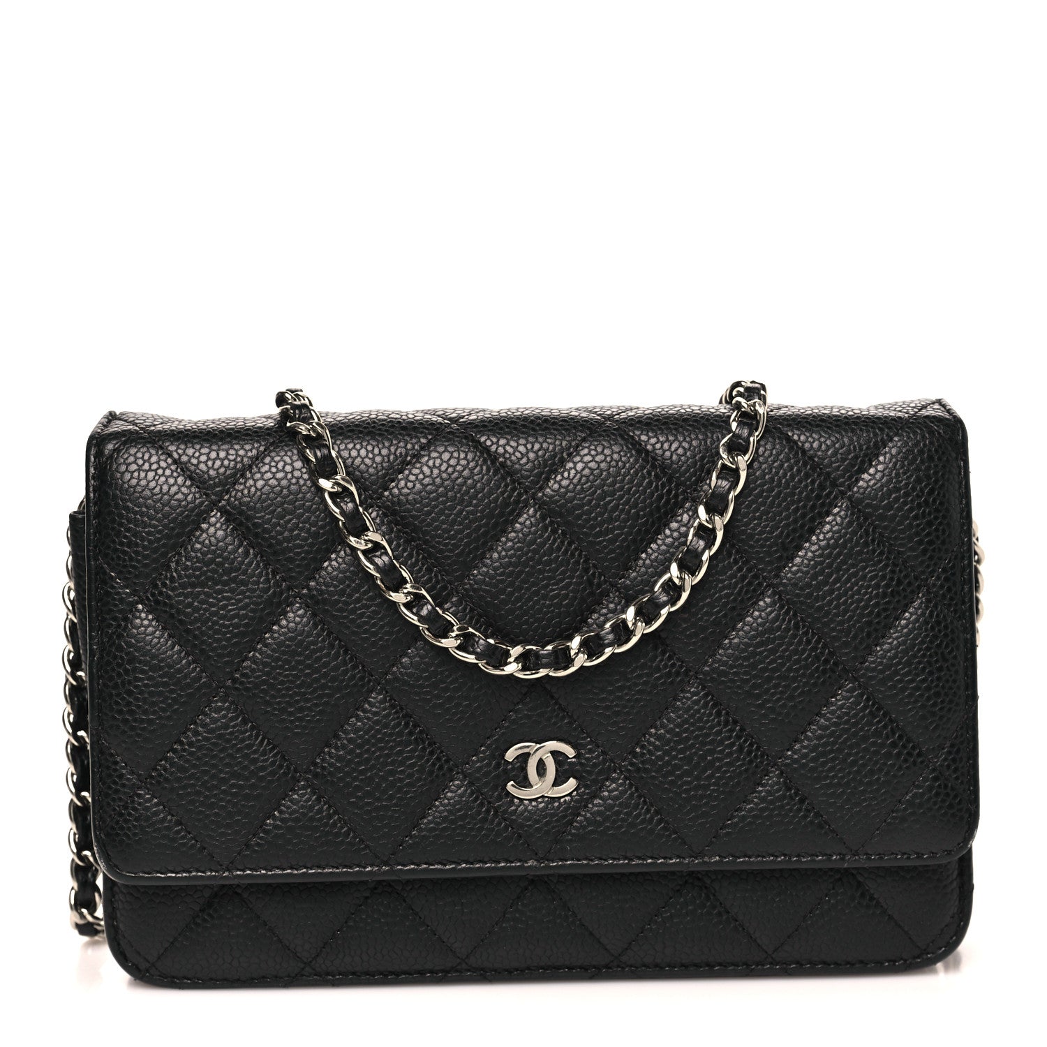 Chanel Caviar Quilted Wallet on Chain WOC Black 1 of 12