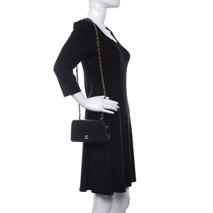 Chanel Lambskin Quilted Mini Flap Black 2 of 15