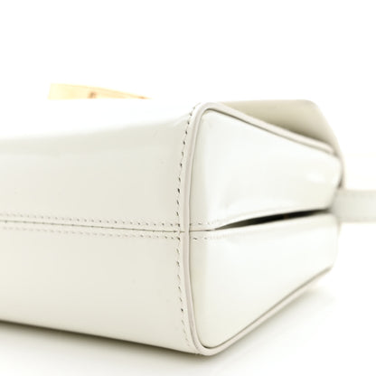 Prada Spazzolato Flap Shoulder Bag White 10 of 10