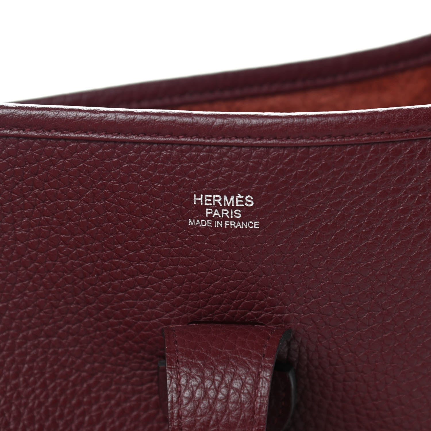 Hermes Taurillon Clemence Evelyne III GM Bordeaux 6 of 10