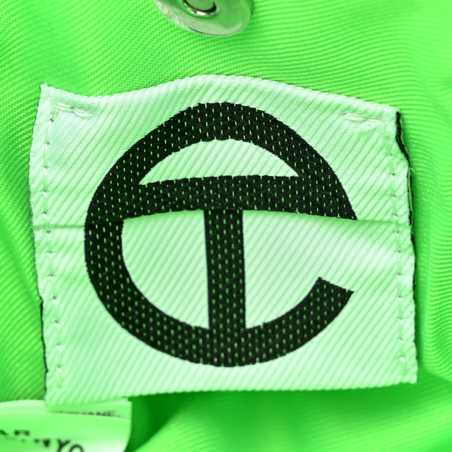 Vegan Leather Small Shopping Bag Highlighter Green