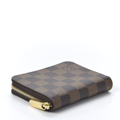 Louis Vuitton Damier Ebene Zippy Coin Purse Rose Ballerine 3 of 8