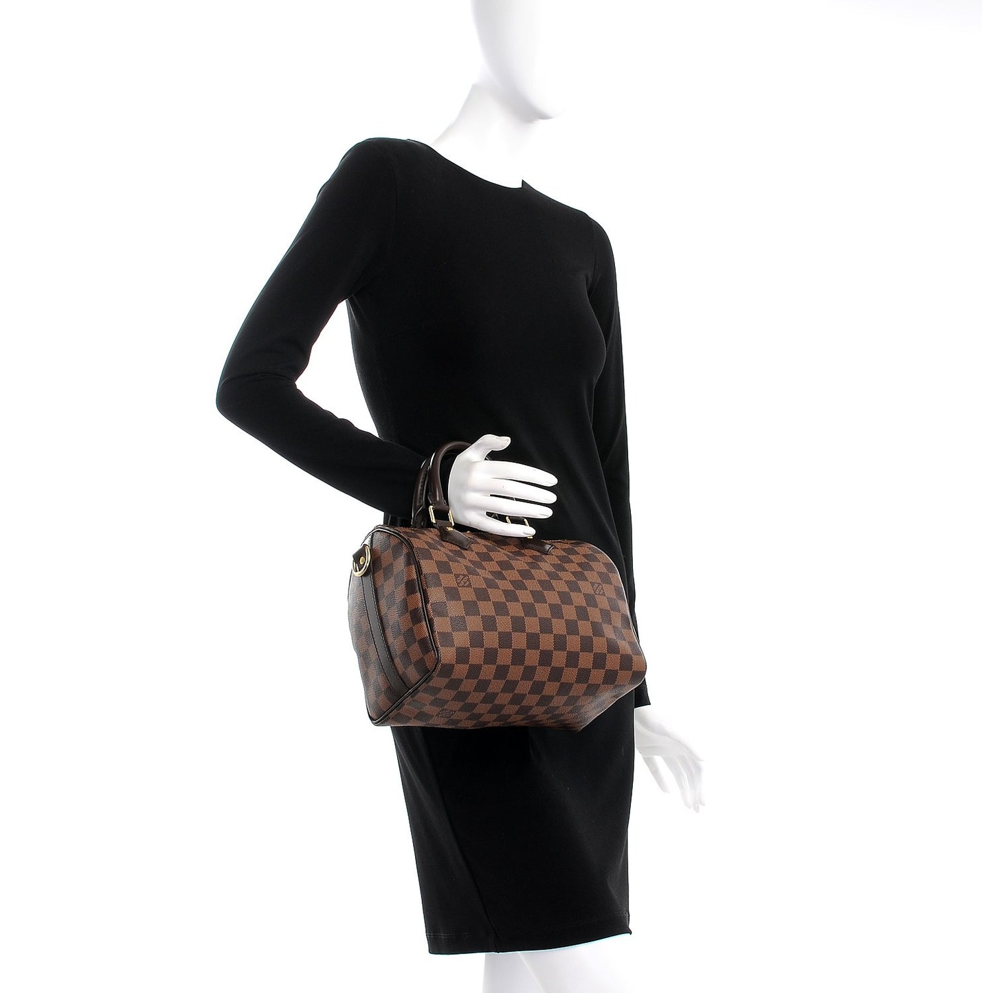 Damier Ebene Speedy Bandouliere 25