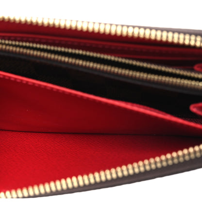 Louis Vuitton Damier Ebene Clemence Wallet Cherry 9 of 10