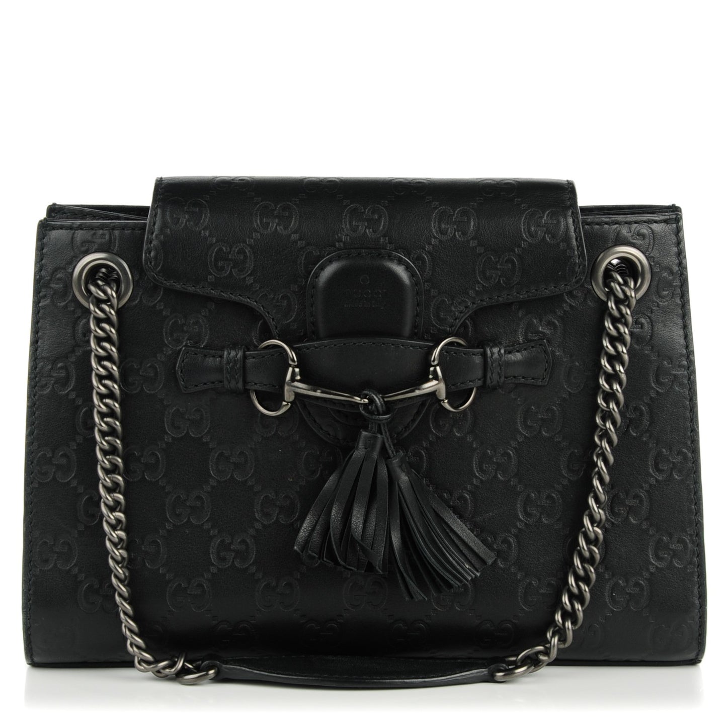 Guccissima Small Emily Shoulder Bag Black