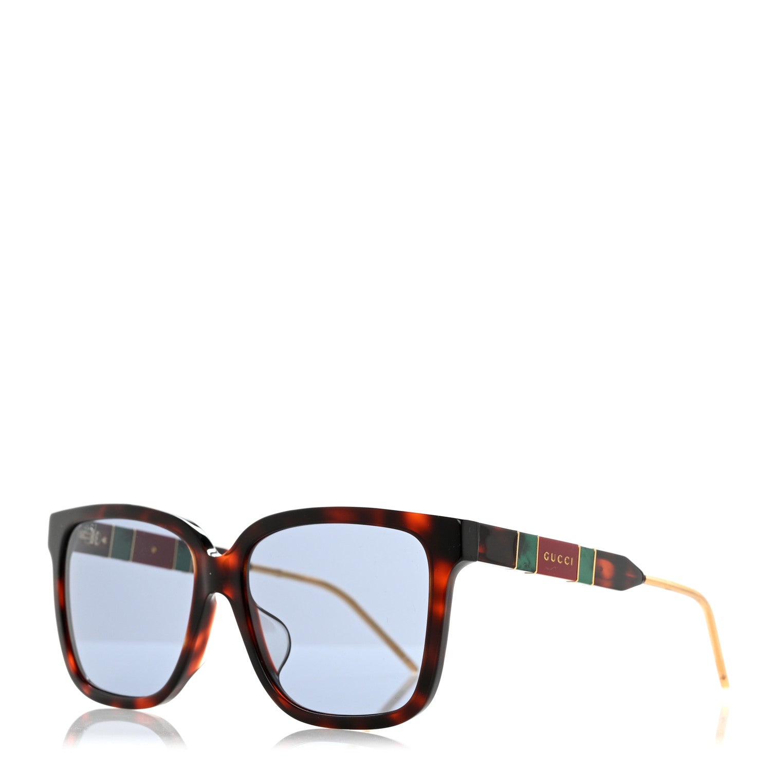 GUCCI サングラス Gucci Acetate Square Sunglasses GG0599SA Black Tortoiseshell