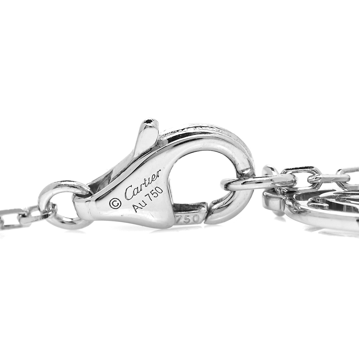 Cartier 18K White Gold Diamond SM D'Amour Pendant Necklace 6 of 8