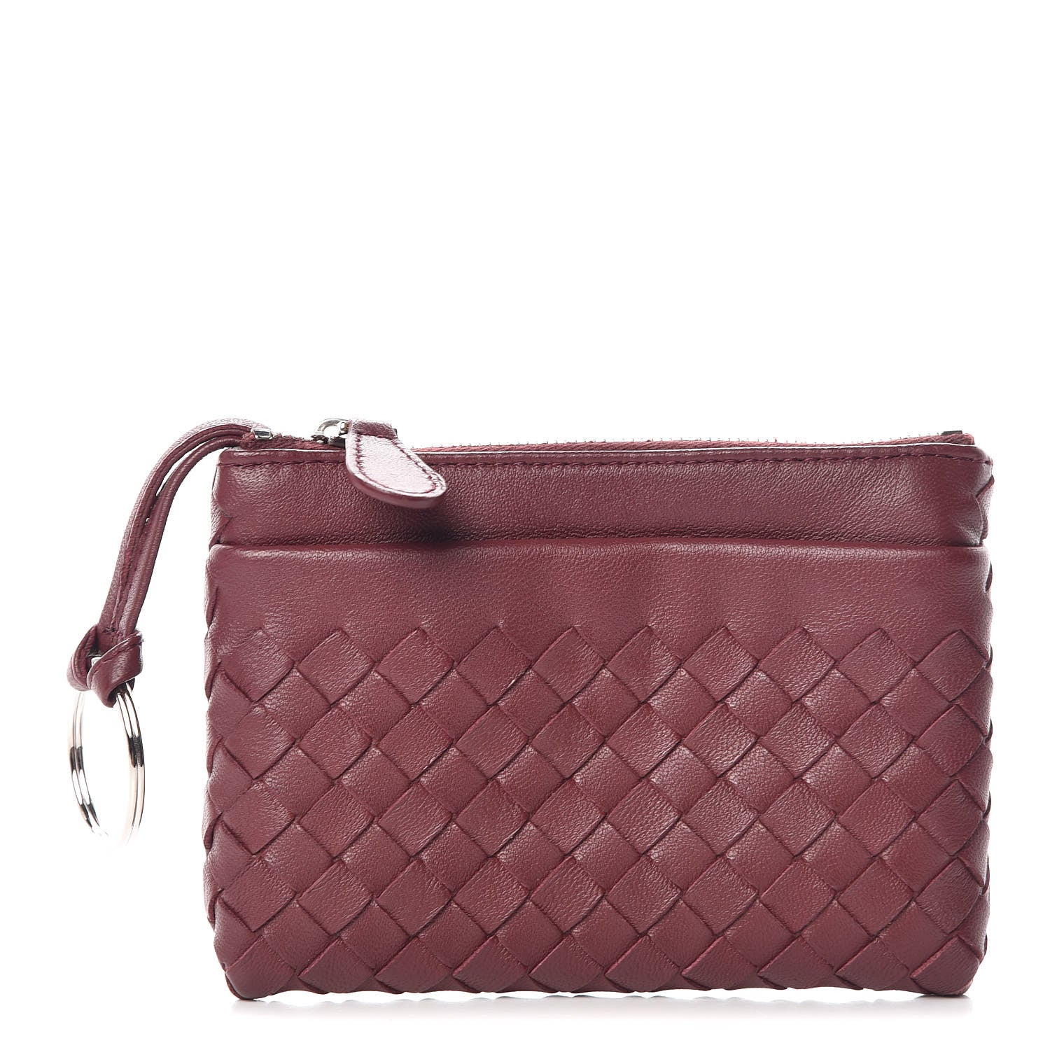 Bottega Veneta Nappa Intrecciato Key Holder Barolo 1 of 7