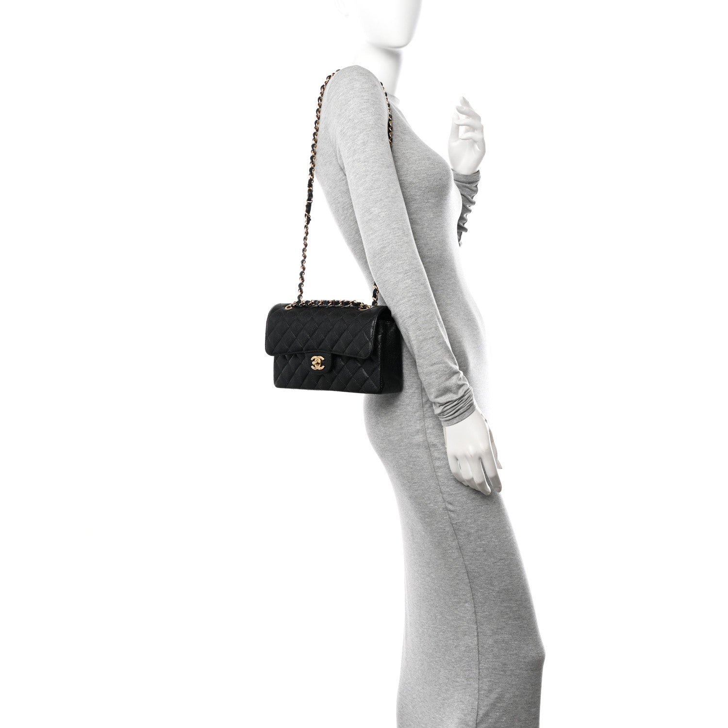 Chanel Caviar Quilted Small Double Flap Black 2 of 11