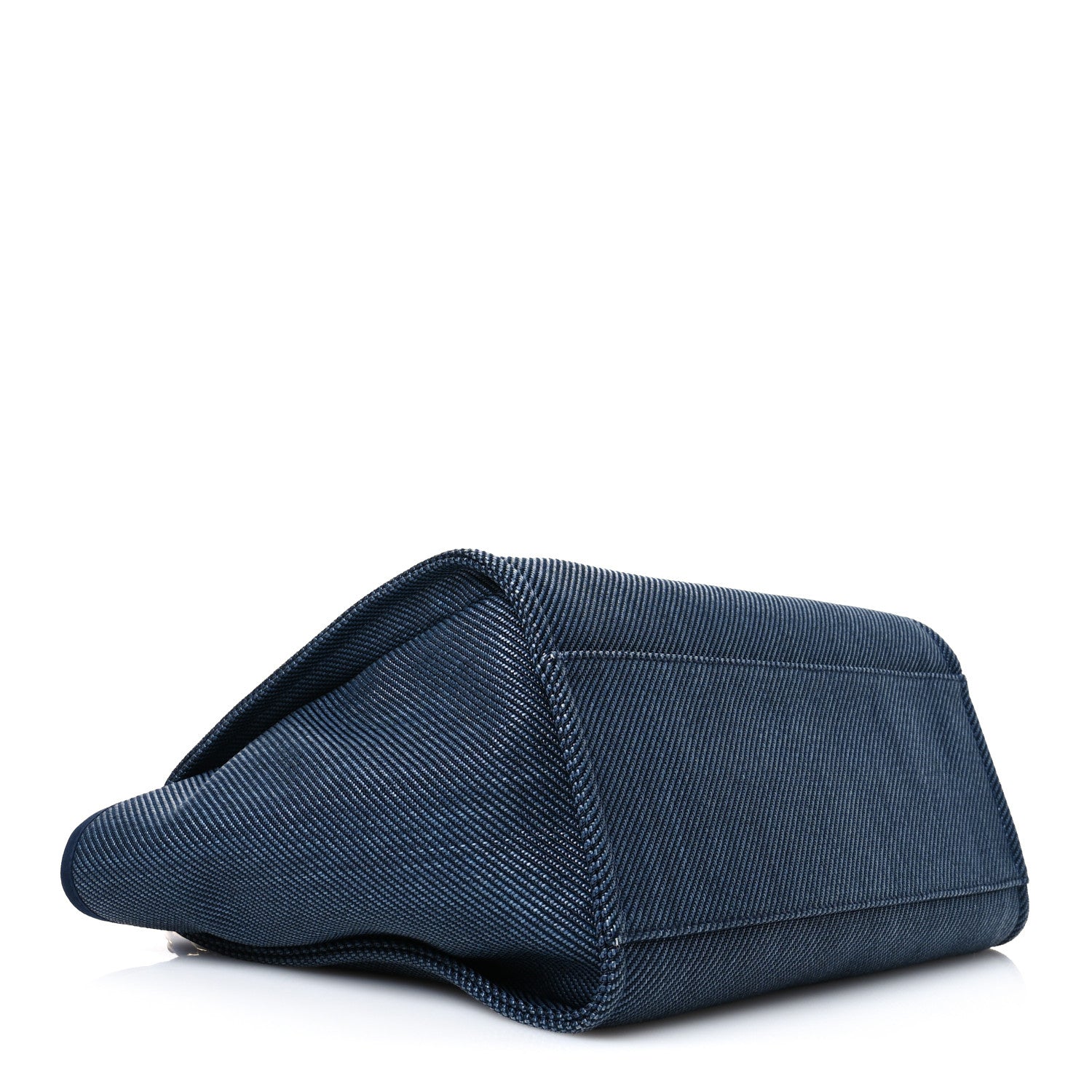 Chanel Mixed Fibers Calfskin Medium Deauville Tote Navy Blue 4 of 10