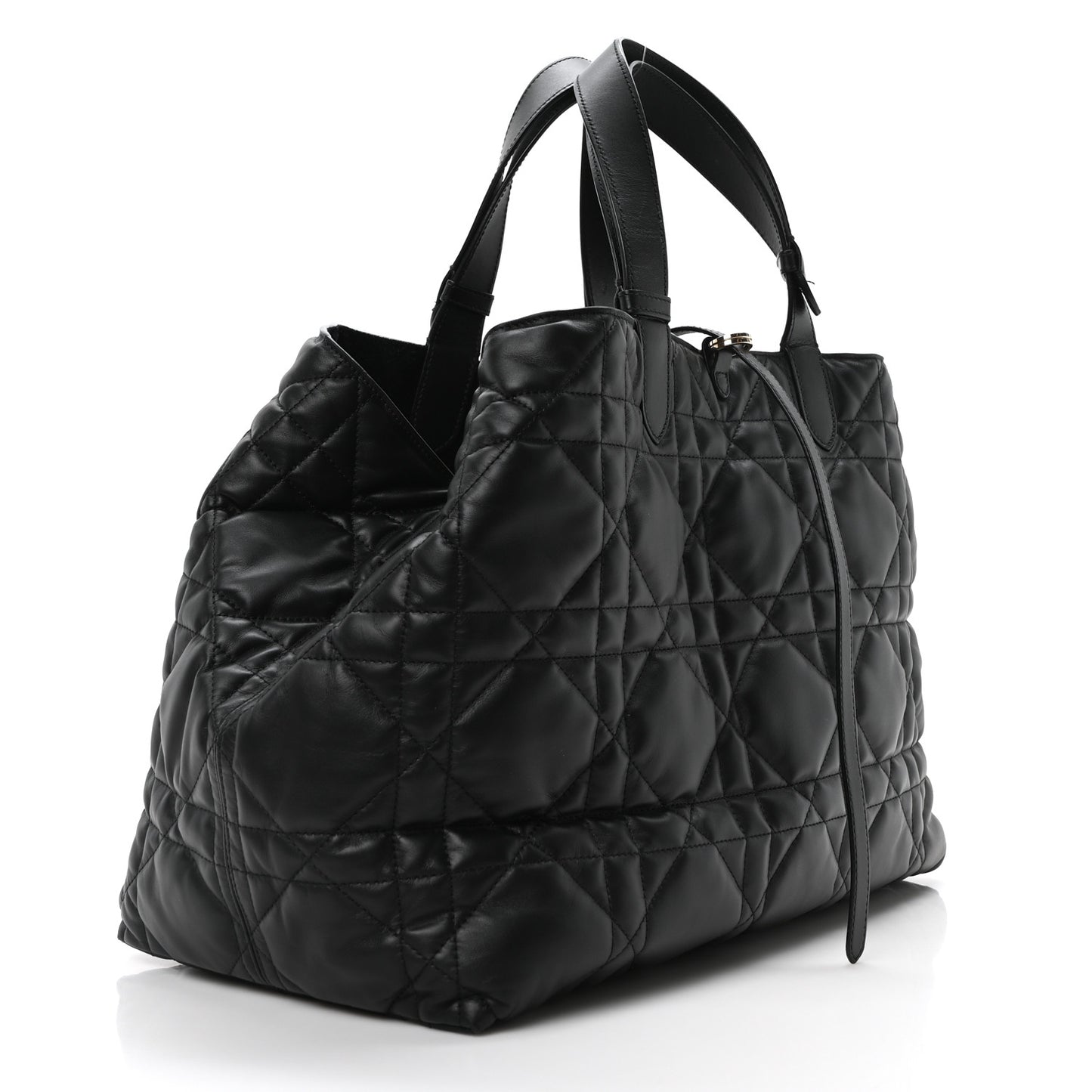 Calfskin Macrocannage Large Toujours Black