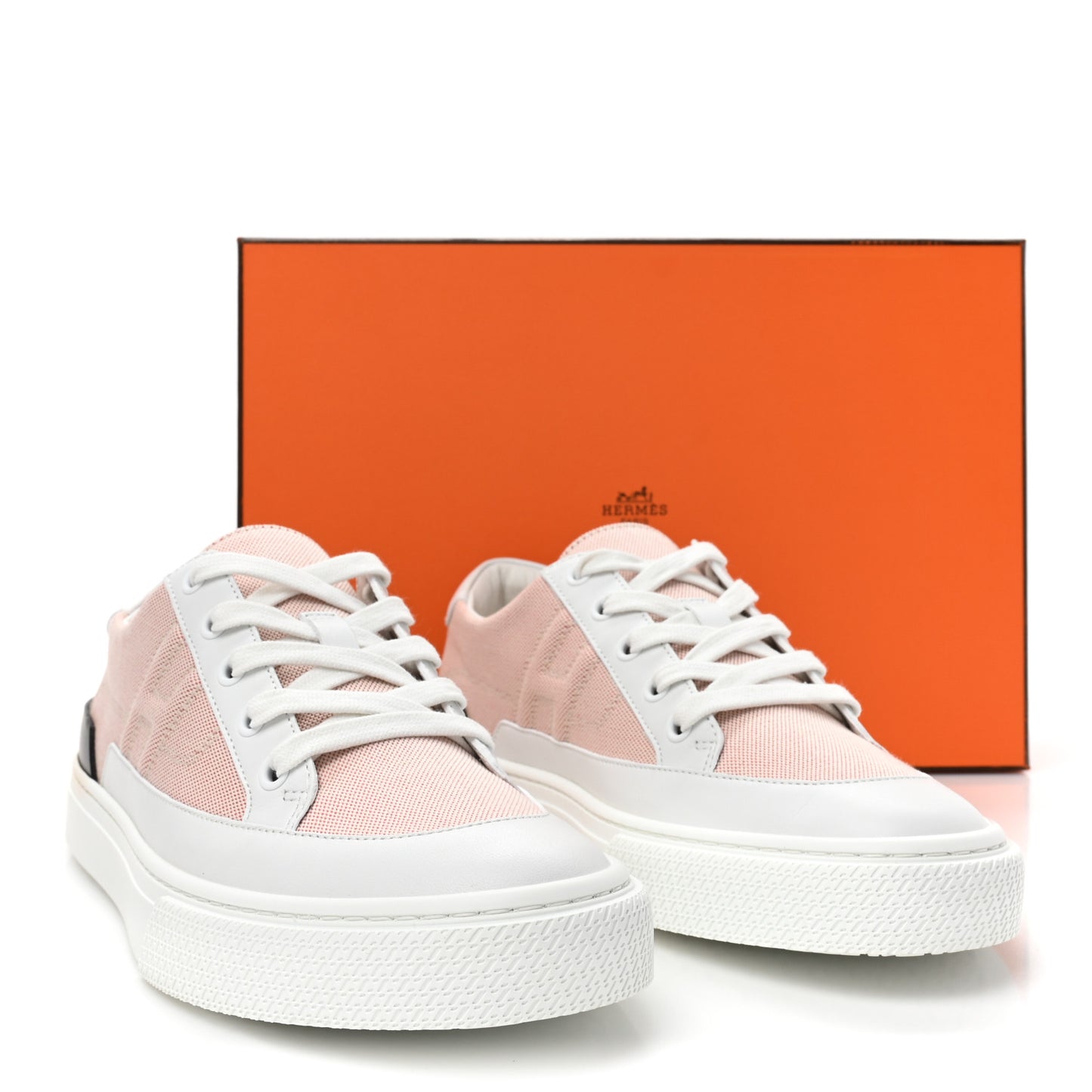Canvas Calfskin Deep Sneakers 40 Framboise White