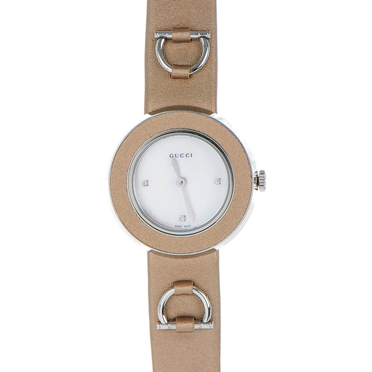 Stainless Steel Satin Diamond 27mm U-Play Quartz Watch