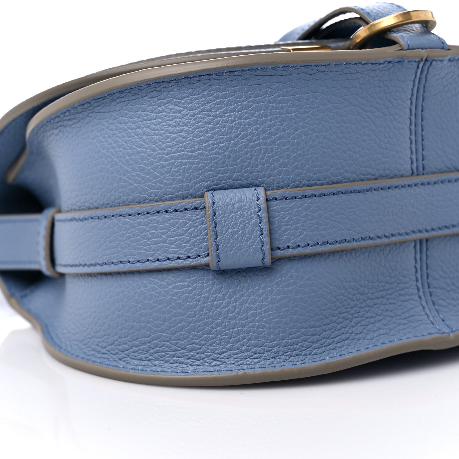 Chloe Grained Calfskin Small Marcie Saddle Bag Shady Cobalt 7 of 9