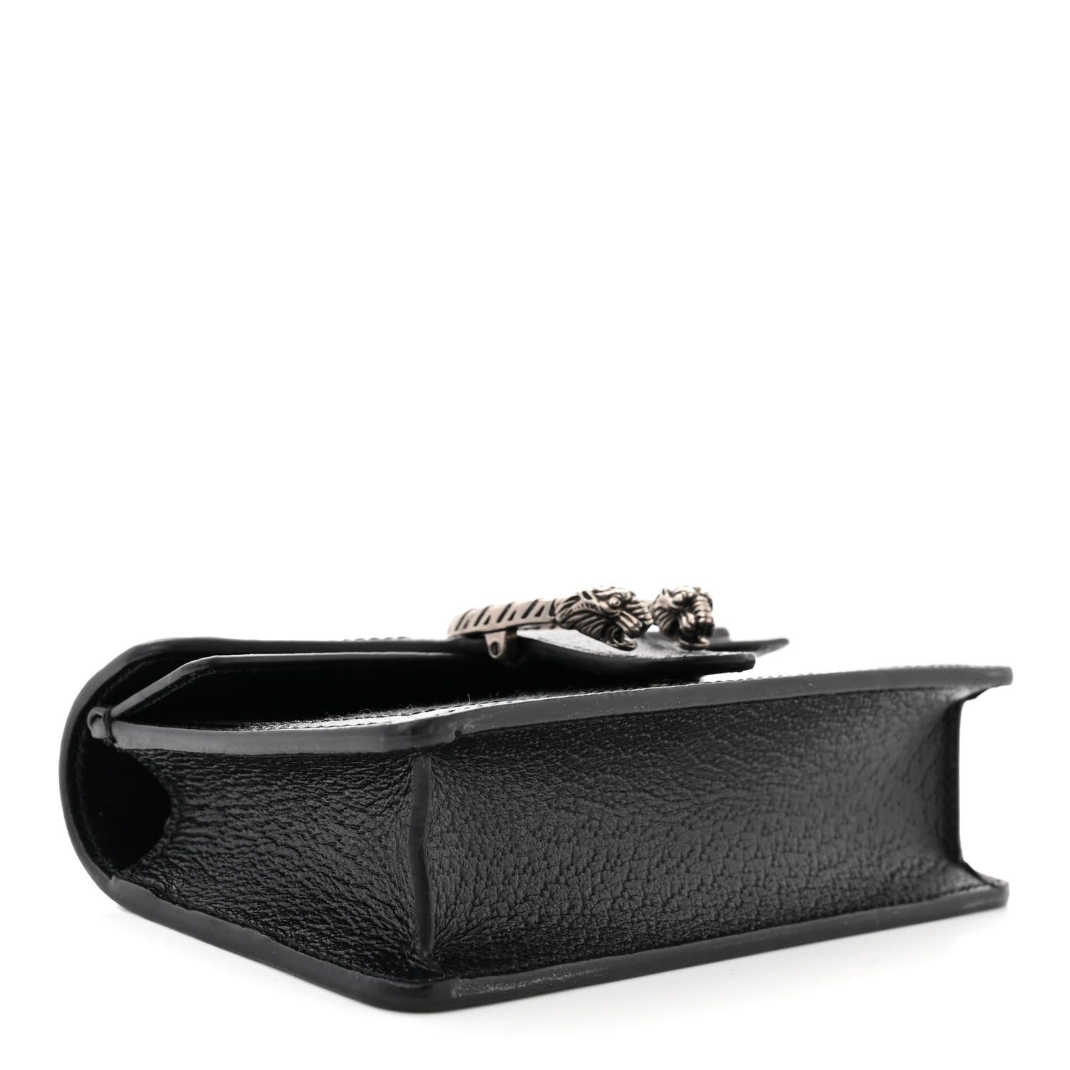 Gucci Jacquard Black Denim GG Monogram Super Mini Dionysus Shoulder Bag Black Ivory 4 of 9
