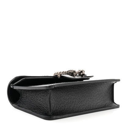 Gucci Jacquard Black Denim GG Monogram Super Mini Dionysus Shoulder Bag Black Ivory 4 of 9