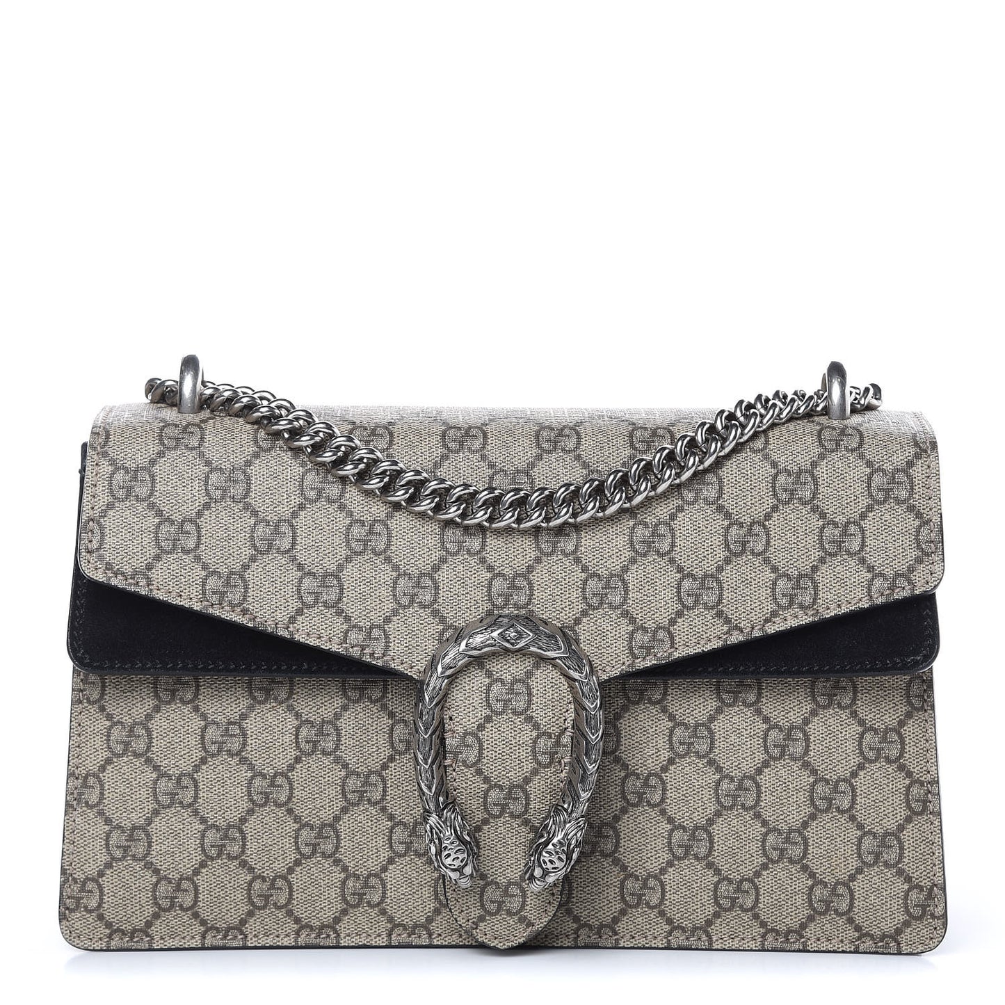 GG Supreme Monogram Small Dionysus Shoulder Bag Black