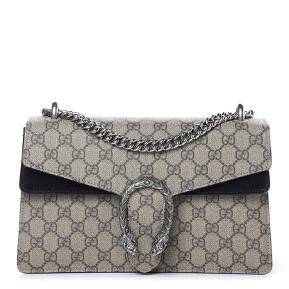 Gucci GG Supreme Monogram Small Dionysus Shoulder Bag Black 1 of 11