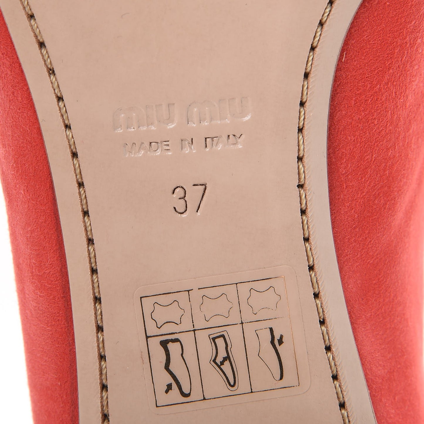 Suede Lace Up Oxford Flats 37 Coral