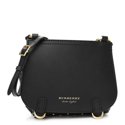 Burberry Soft Grain Calfskin Studded Baby Bridle Saddle Bag Black 1 of 8