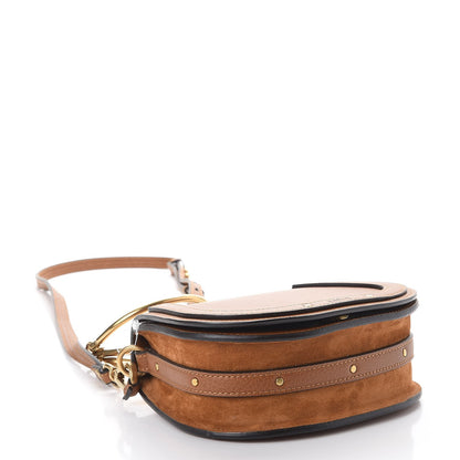 Chloe Calfskin Suede Small Nile Bracelet Bag Caramel 4 of 7