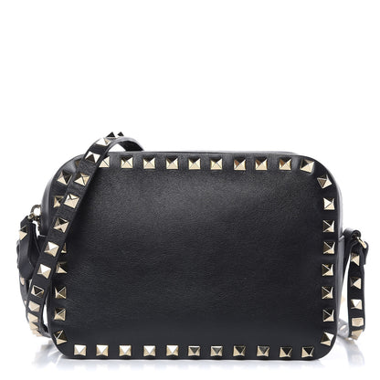 Valentino Garavani Calfskin Rockstud Camera Crossbody Bag Black 1 of 11