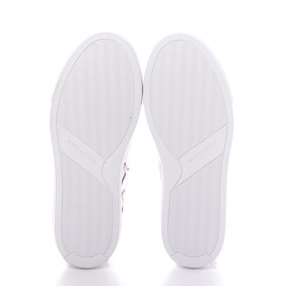 Givenchy Calfskin Reverse Logo Womens Urban Street Sneakers 36.5 White Red 6 of 12
