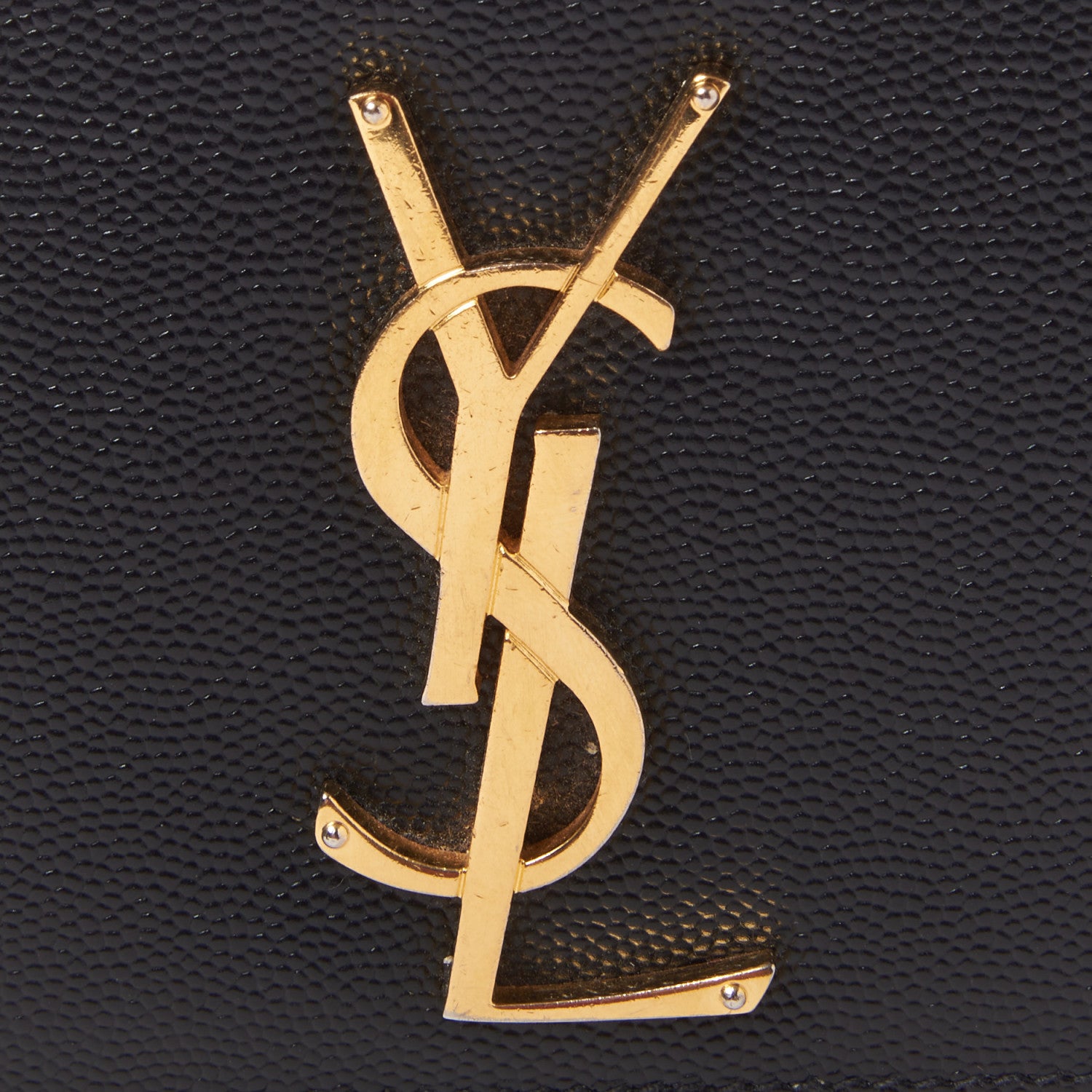 Saint Laurent Grain De Poudre Medium Classic Monogram Kate Satchel Black 8 of 8