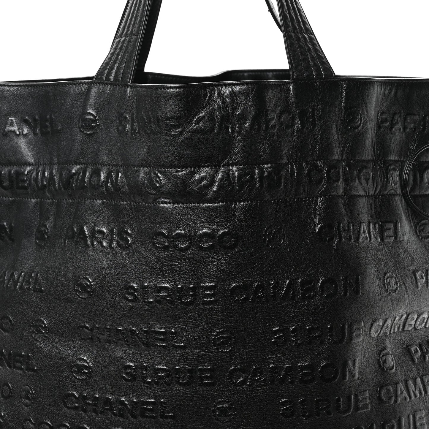 Calfskin Embossed Unlimited Tote Black