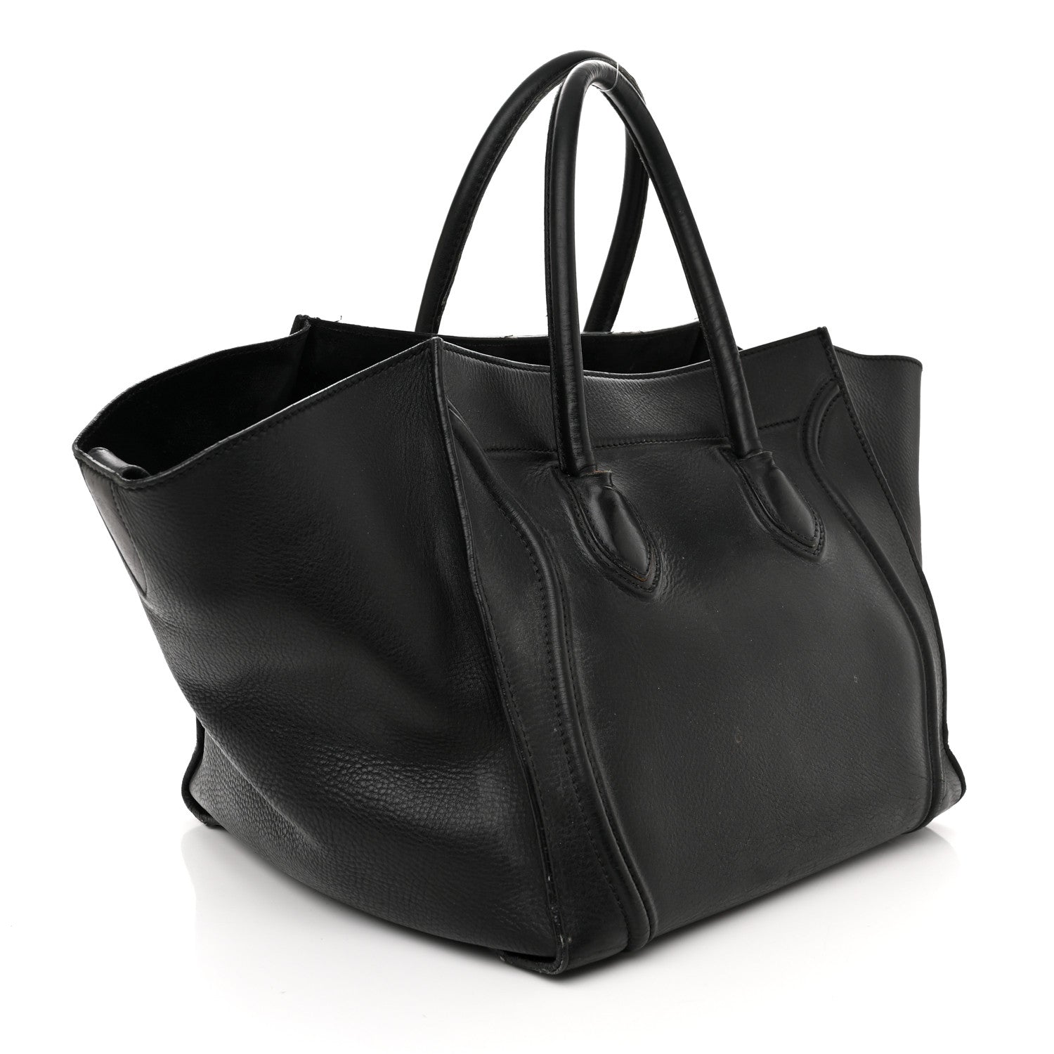 Celine Supple Calfskin Medium Phantom Luggage Black 3 of 22