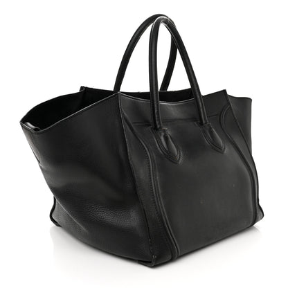 Celine Supple Calfskin Medium Phantom Luggage Black 3 of 25