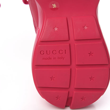 Gucci Calfskin Logo Womens Rhyton Sneakers 36 Box Pink 7 of 10