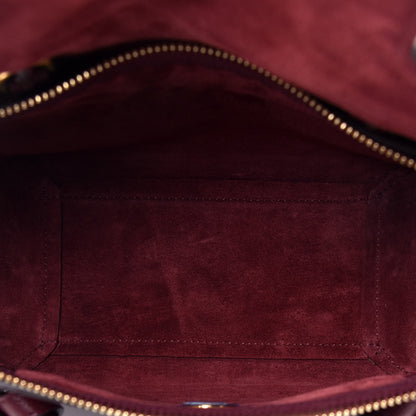 Celine Grained Calfskin Nano Belt Bag Burgundy 6 of 9
