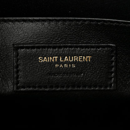 Saint Laurent Canvas Calfskin Medium Uptown Tote Brown 6 of 10