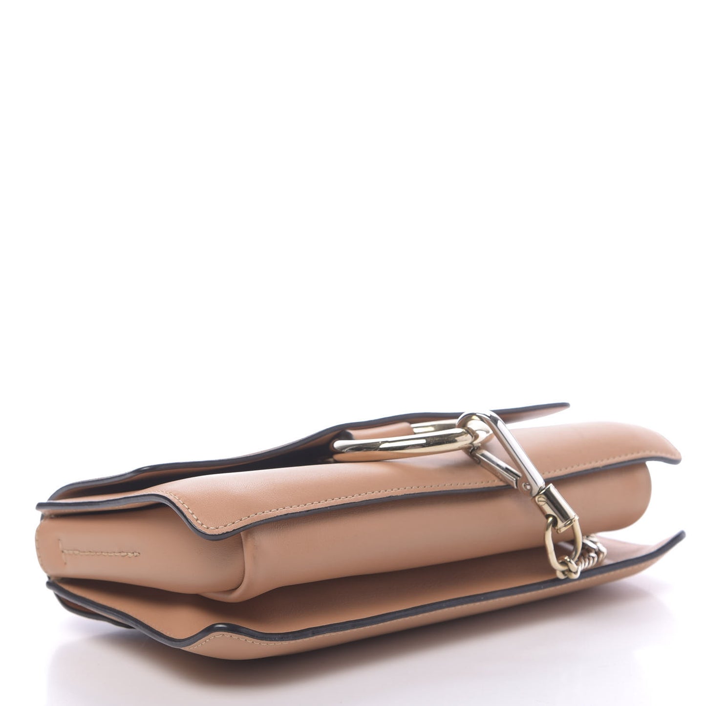 Suede Calfskin Small Faye Shoulder Bag Blushy Pink