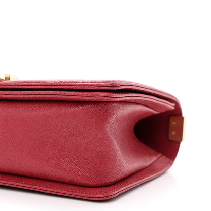 Chanel Caviar Quilted Medium Boy Flap Red 10 of 12