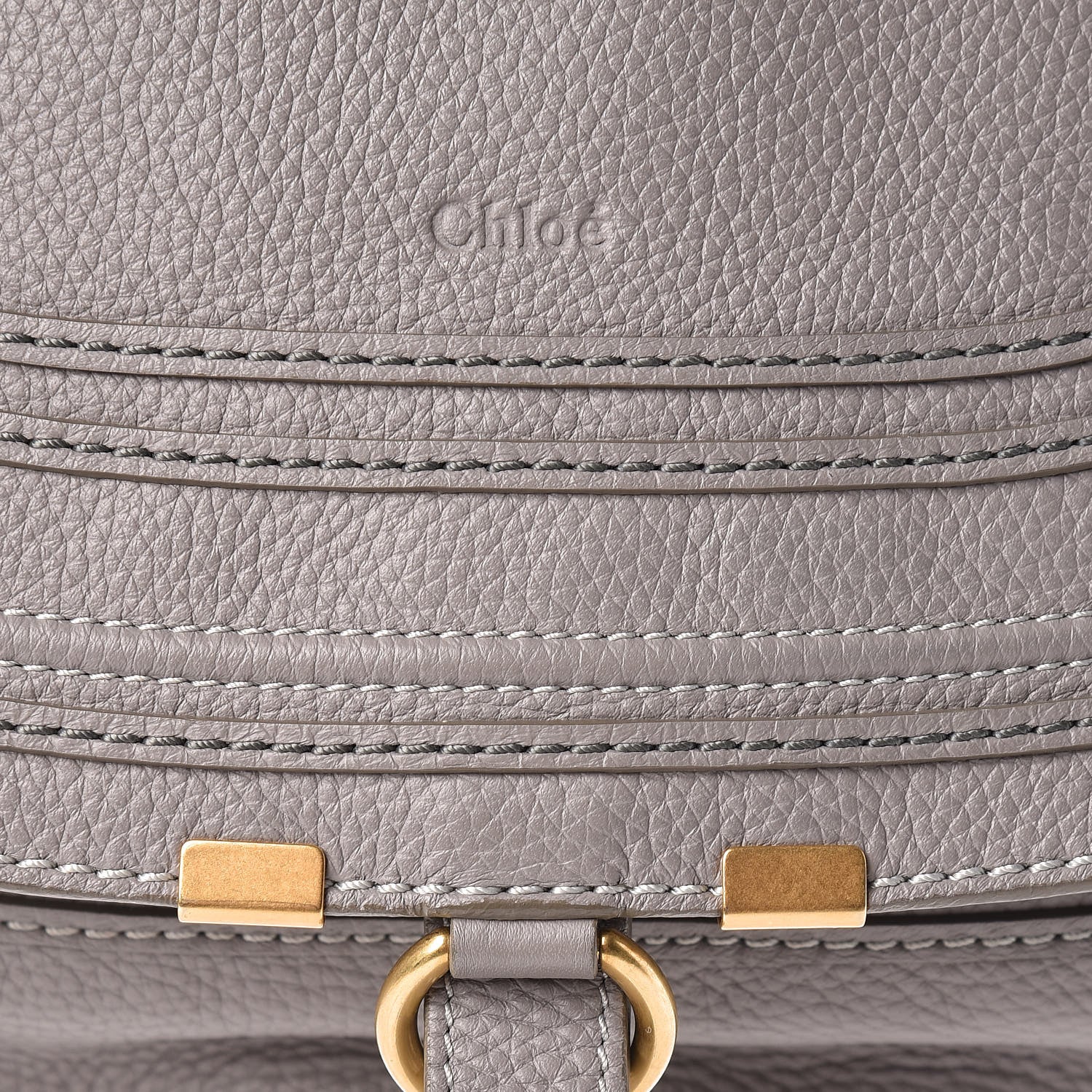 Chloe Calfskin Medium Marcie Satchel Cashmere Grey 10 of 10