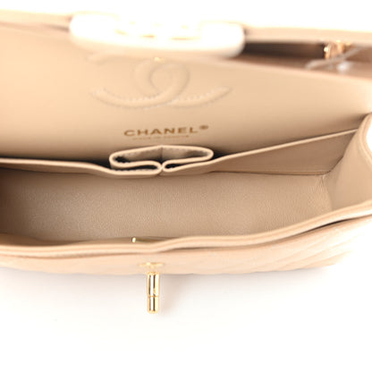 Chanel Caviar Quilted Small Double Flap Beige 5 of 10