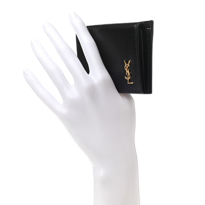 Saint Laurent Smooth Calfskin Monogram Coin Pouch Black 2 of 8