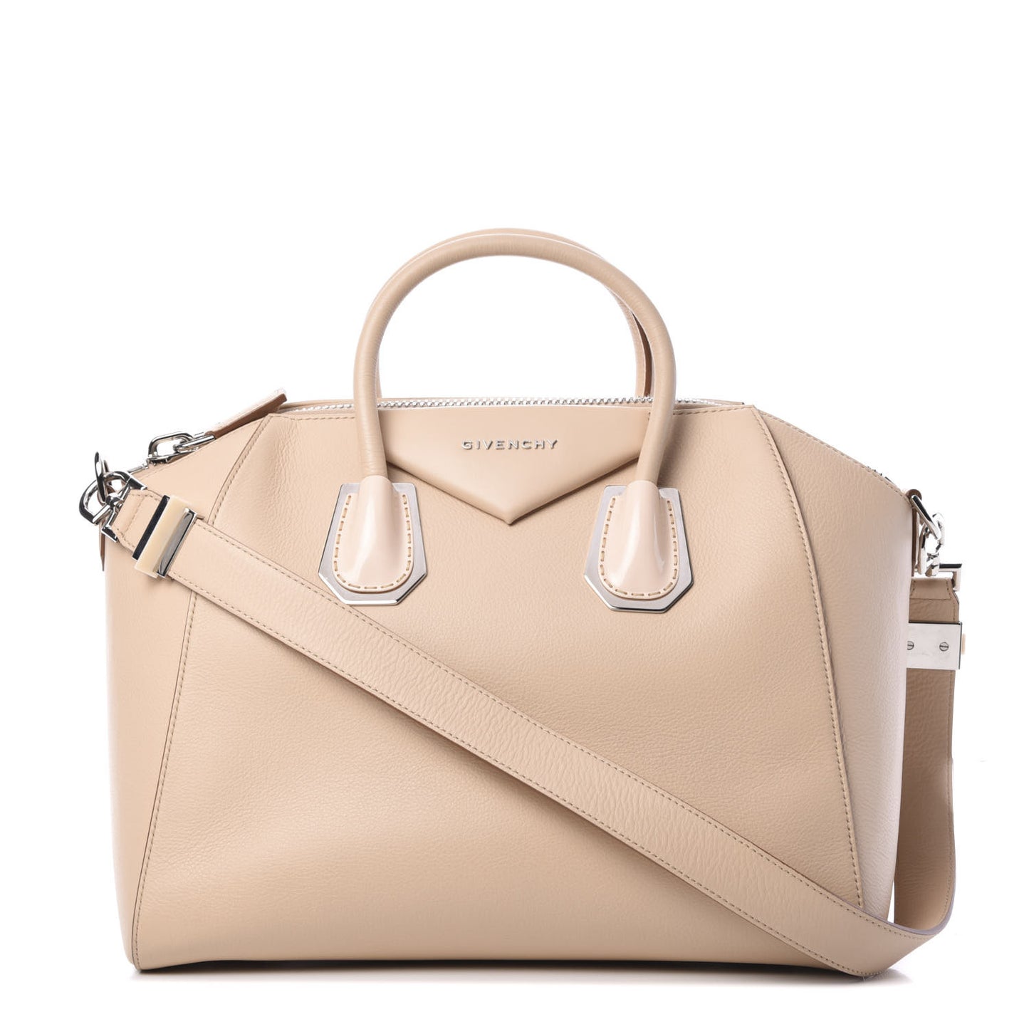 Calfskin Plexiglass Medium Antigona Light Beige