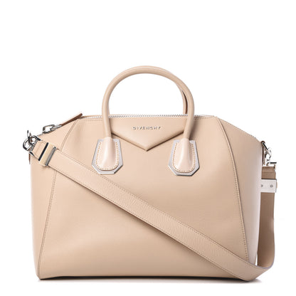 Givenchy Calfskin Plexiglass Medium Antigona Light Beige 1 of 9