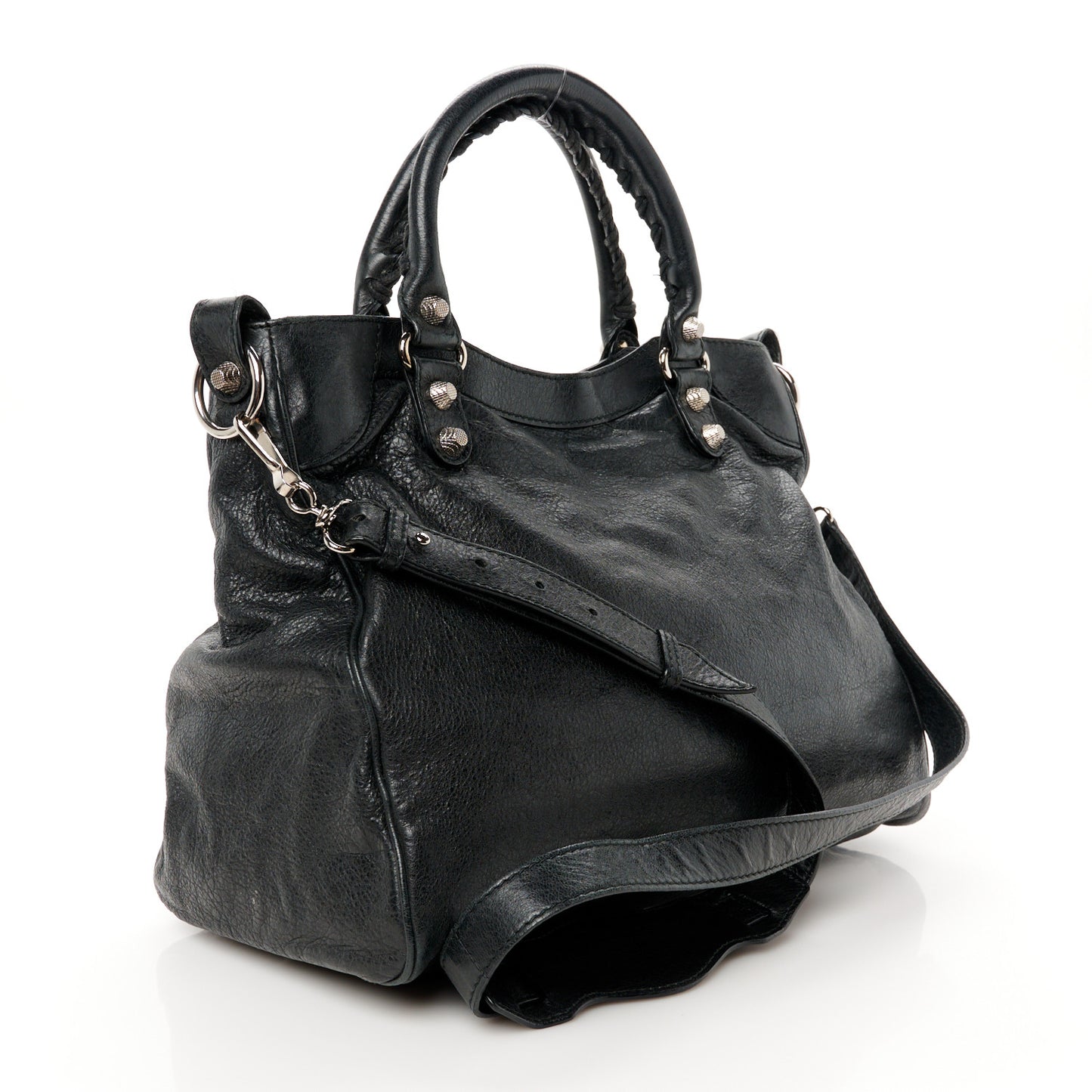 Agneau Giant 12 Silver Hardware Velo Black