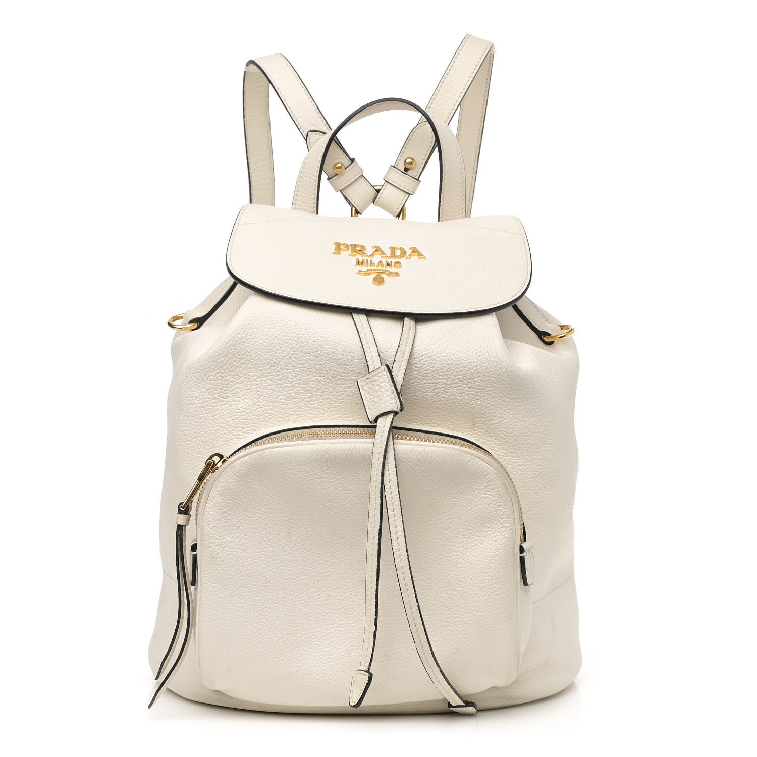 Prada Vitello Daino Backpack Talco 2 of 17