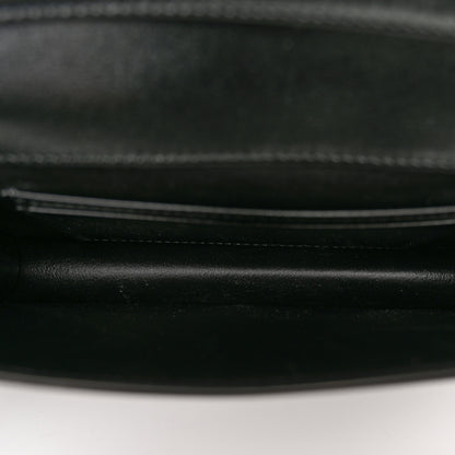 Saint Laurent Smooth Calfskin Monogram Crossbody Bag Black 5 of 10