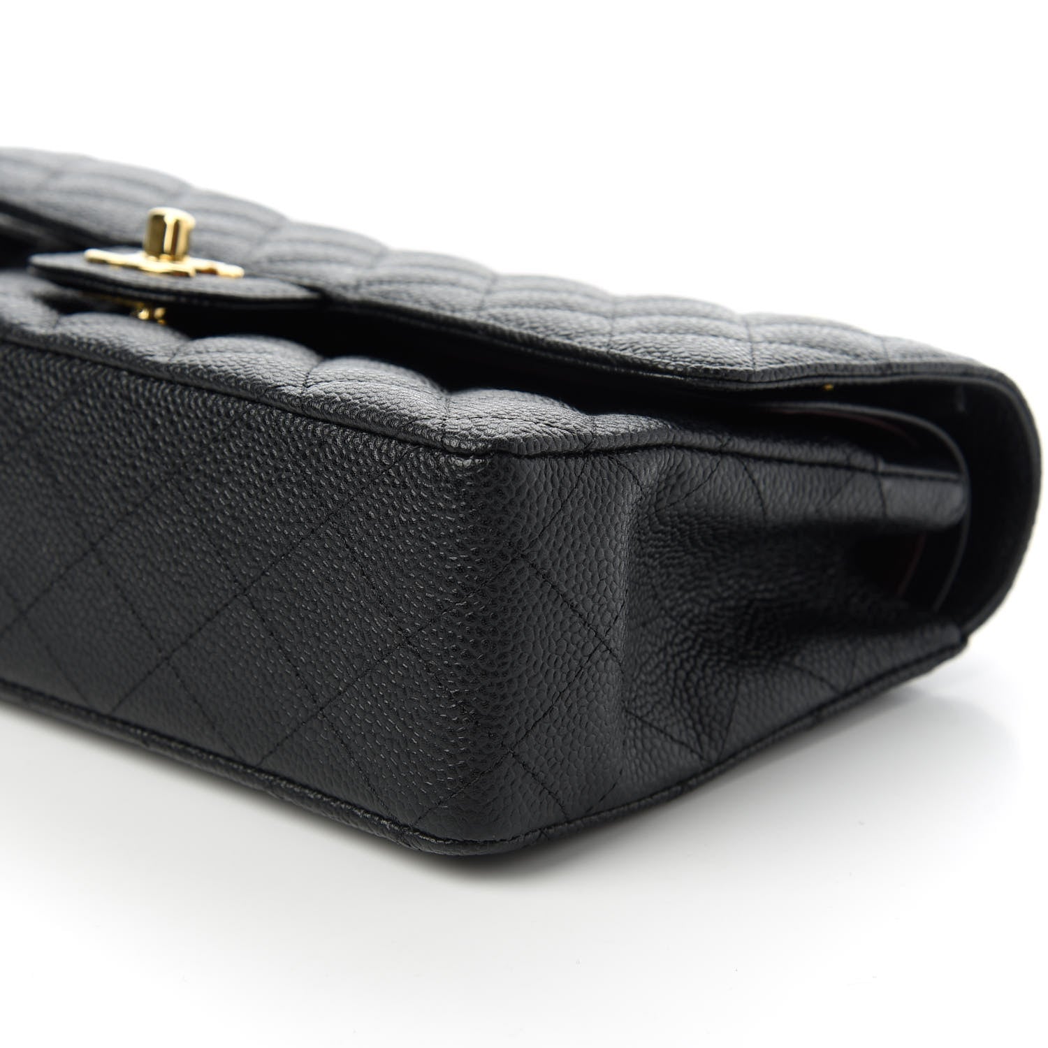 Chanel Caviar Quilted Medium Double Flap Black 7 of 11