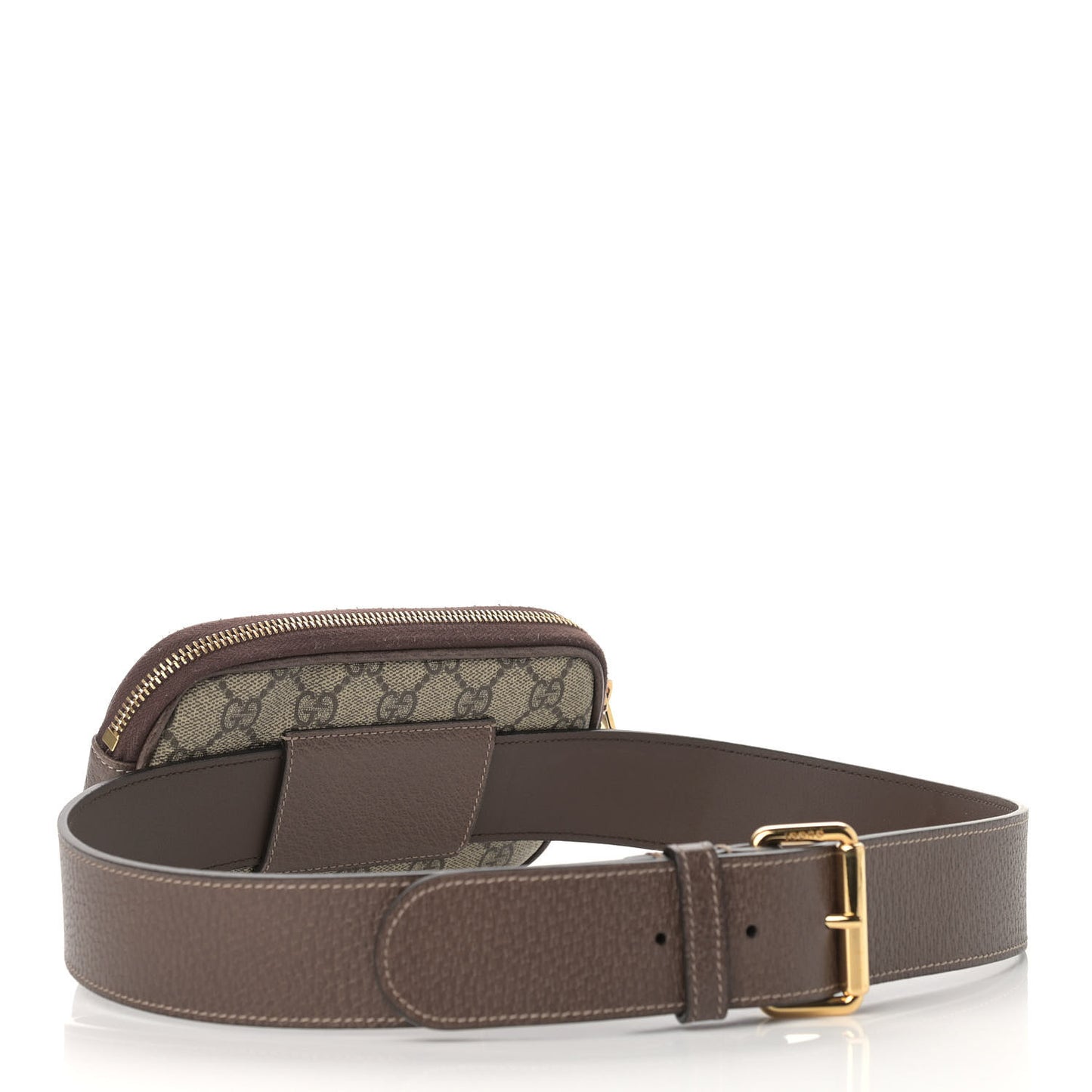 GG Supreme Monogram Ophidia Belted iPhone Case 85 34 Dark Brown