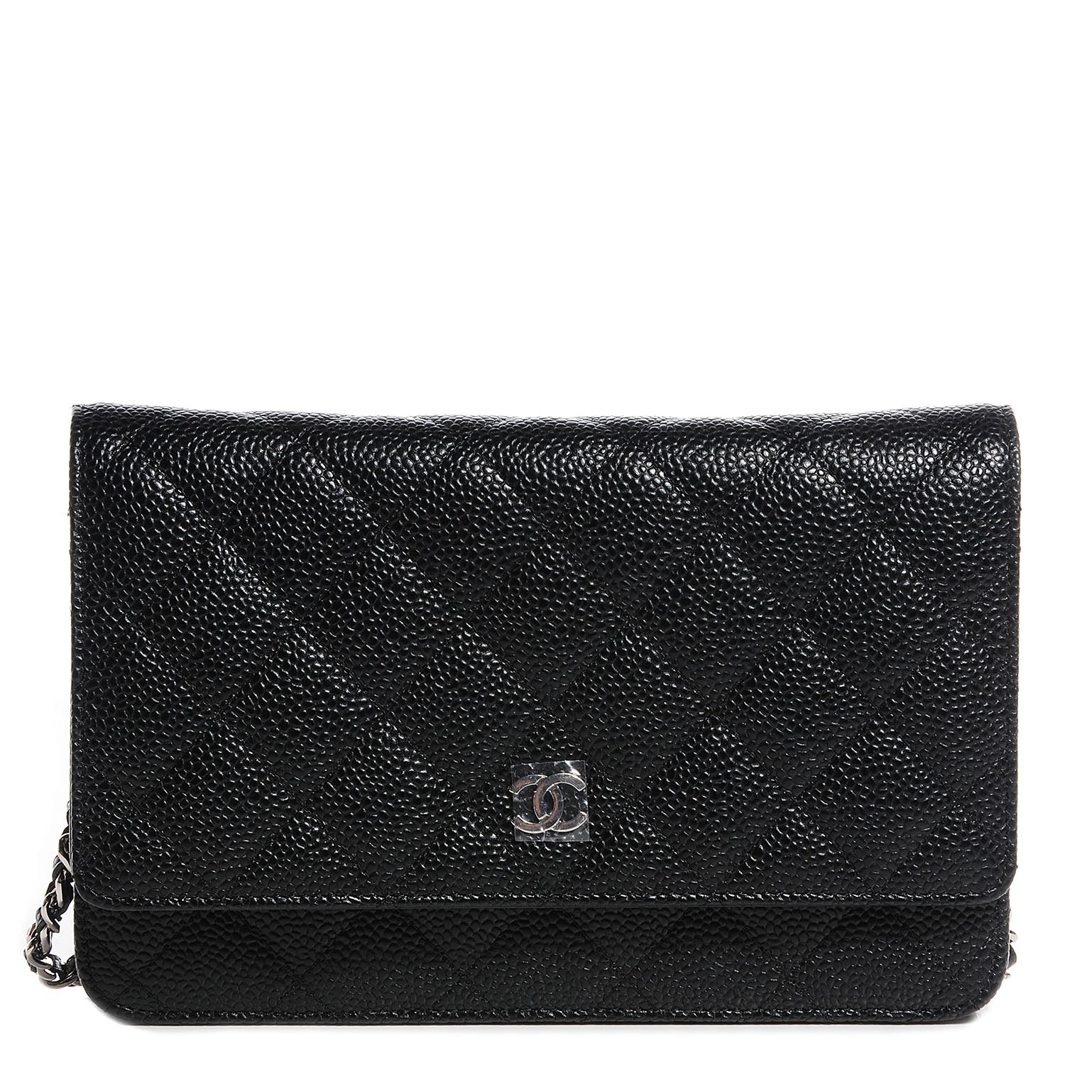 Chanel Caviar Quilted Wallet On Chain WOC Black 1 of 10
