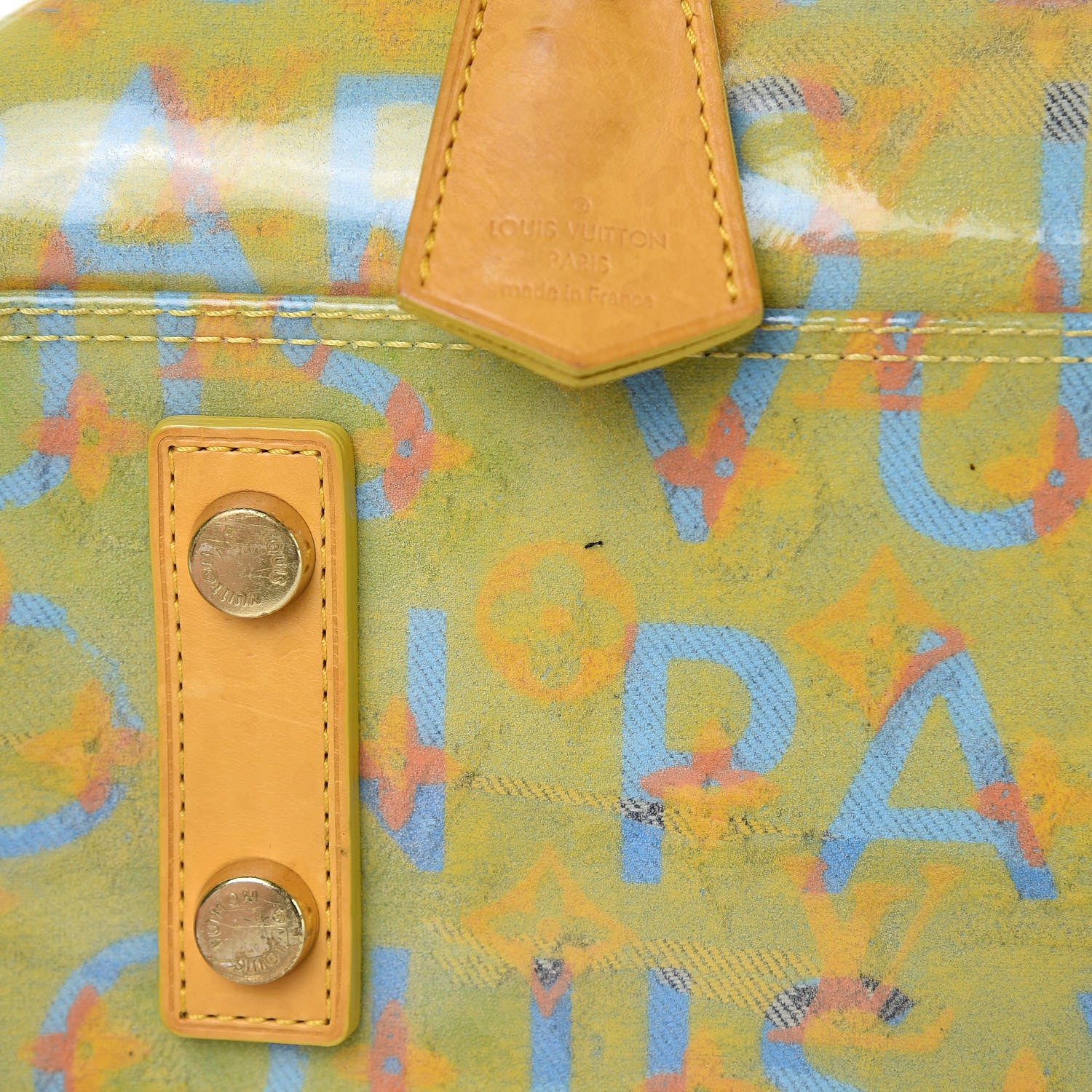 Louis Vuitton Monogram Pulp Defile Weekender PM Yellow 9 of 16